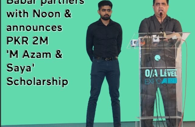 Babar Azam announced 2 million scholarships for impoverished students