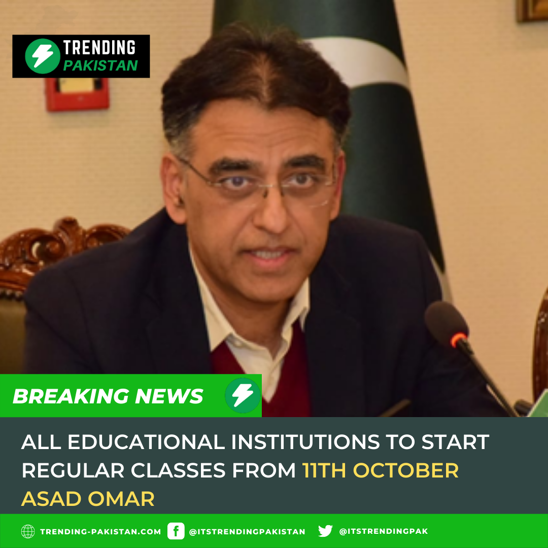 All Educational Institutions to Start Regular Classes from 11th October