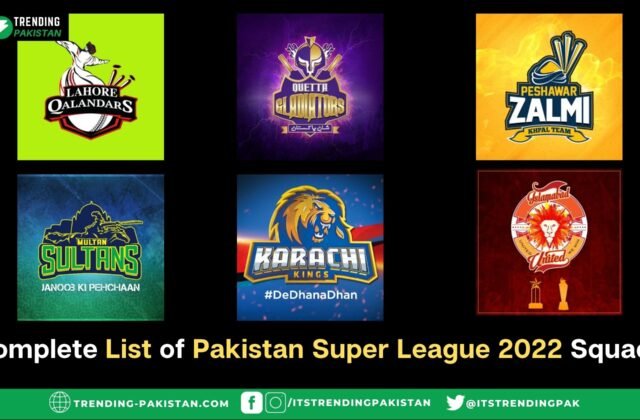 Complete List of Pakistan Super League 2022 Squads