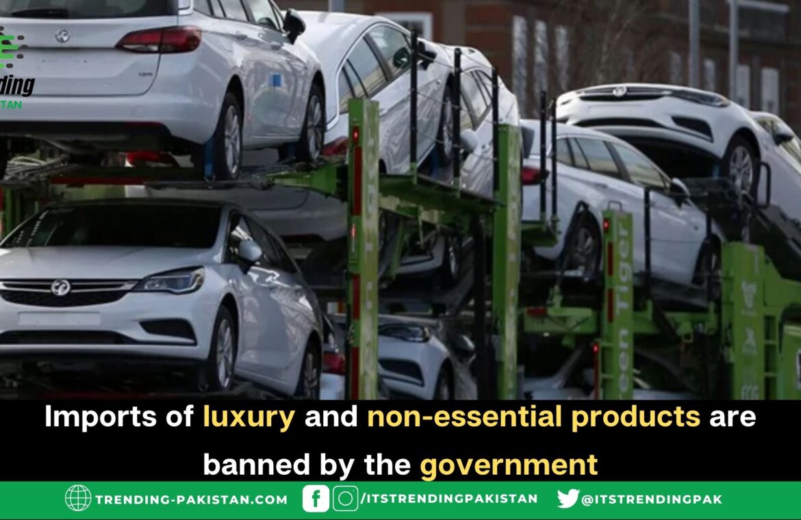 Imports of luxury and non-essential products are banned by the government
