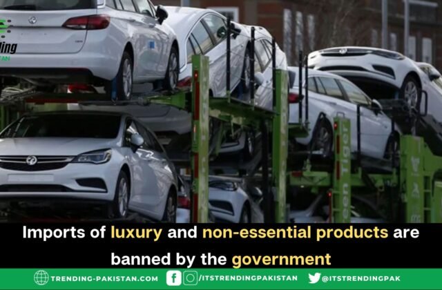 Imports of luxury and non-essential products are banned by the government