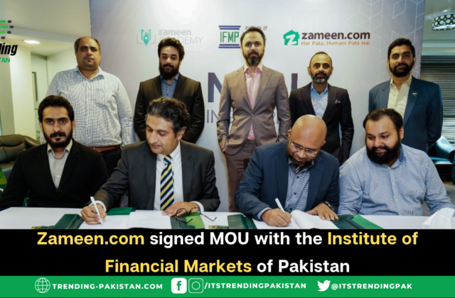 Zameen.com signed MOU with the Institute of Financial Markets of Pakistan