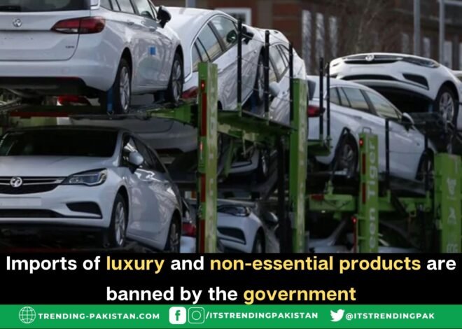 Imports of luxury and non-essential products are banned by the government