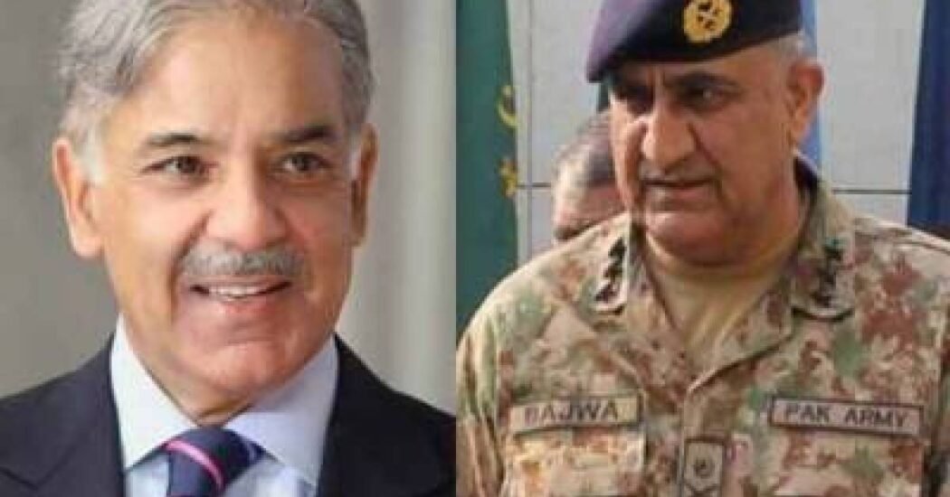 COAS Qamar Javed Bajwa Meets PM Shehbaz Sharif