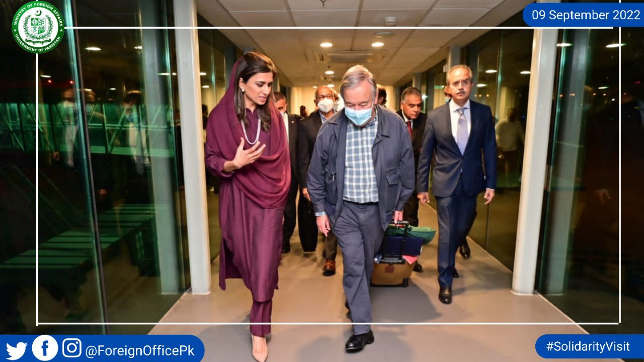 UN secretary general arrives in Pakistan