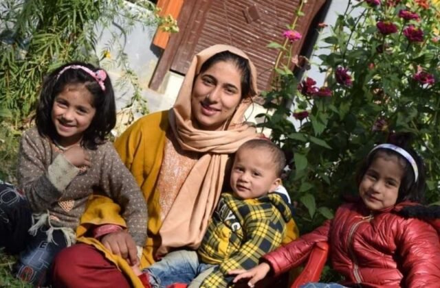 The mother of three secured the top position in the class 10 exams