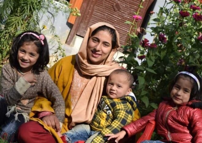 The mother of three secured the top position in the class 10 exams