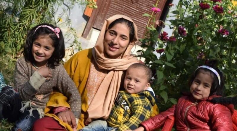 The mother of three secured the top position in the class 10 exams