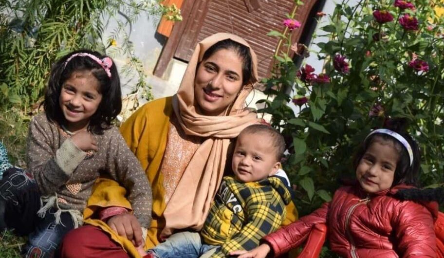 The mother of three secured the top position in the class 10 exams