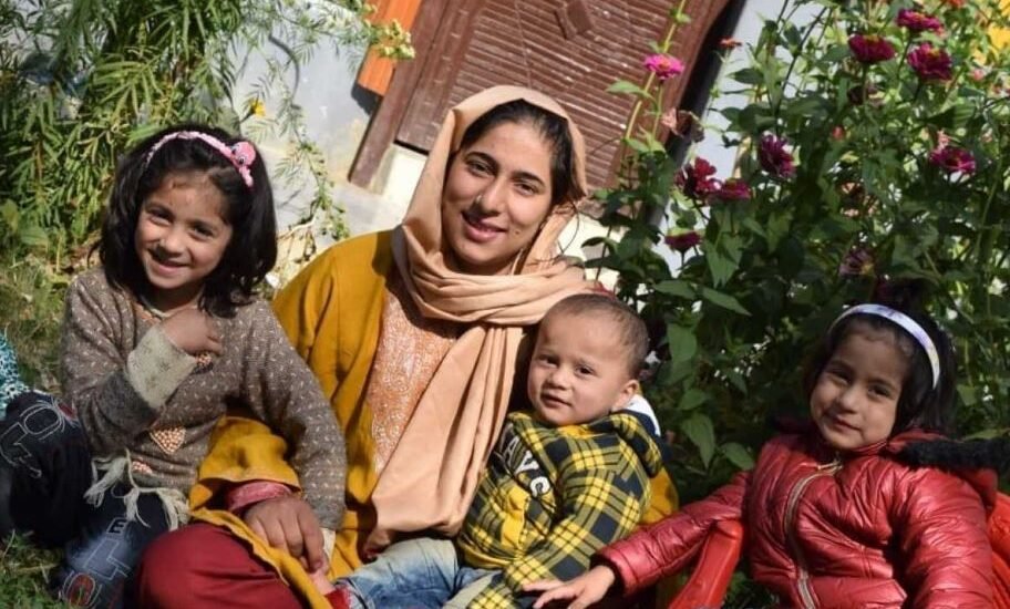 The mother of three secured the top position in the class 10 exams