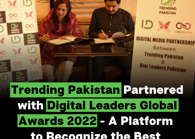 Trending Pakistan partnered with Digital Leaders Global Awards to recognize the finest in the Digital world.