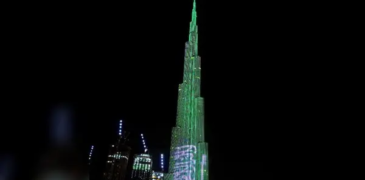 Burj Khalifa Lights up to Celebrate Saudi Arabia’s Historic FIFA Victory