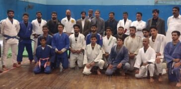 Federal Minister for IPC Ehsan Ur Rahman Mazari visited the National JuJitsu Training Camp