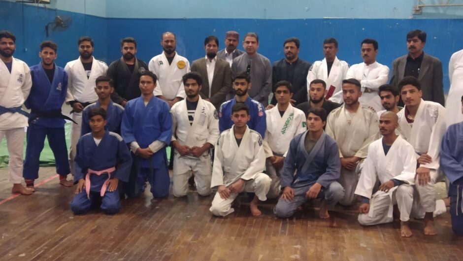 Federal Minister for IPC Ehsan Ur Rahman Mazari visited the National JuJitsu Training Camp