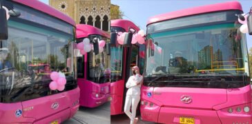 Sindh Launches “Pink Peoples Bus” for Women’s Safety