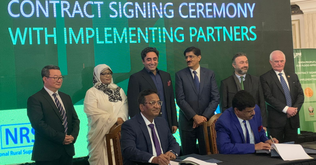 The Sindh government partnered with the World Bank to construct 46,000 climate-resistant homes