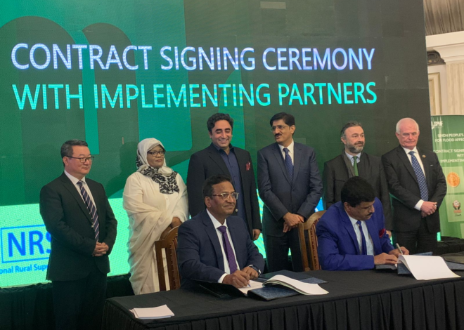 The Sindh government partnered with the World Bank to construct 46,000 climate-resistant homes