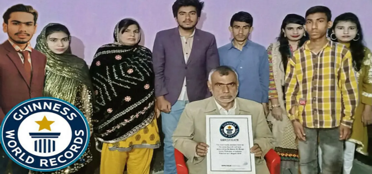 This Pakistani Family From Larkana Holds World Record for Most Same Birth Date “1st August”