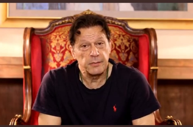 Imran Khan has urged party members and backers to continue the fight for “true independence.”
