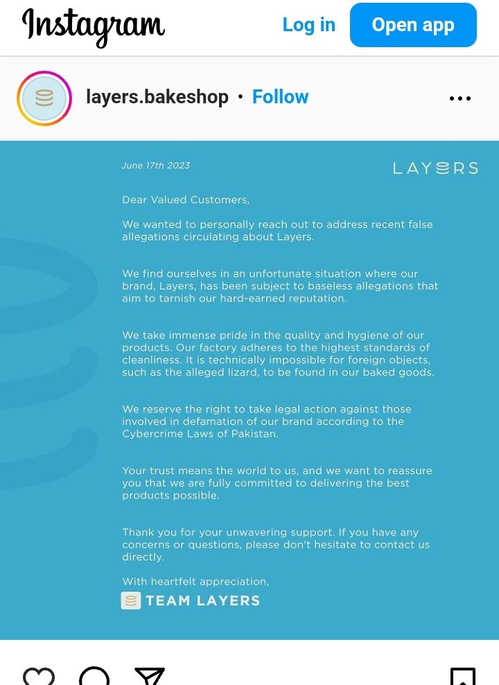 Popular Bakery Threatens to Take Legal Action Against Those Trying to “Tarnish” Its Image After a Lizard Was Found in Cake