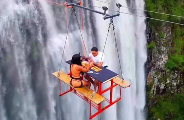 Would You Pay $450 for This Unique Picnic While Hanging 295 Feet Above a Waterfall?