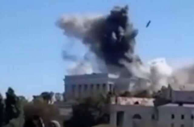 Watch: Moment missile hits Russia’s Black Sea