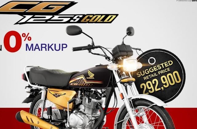 Atlas Honda Unveils 0% Markup Installment Offer for Honda CG125s Gold