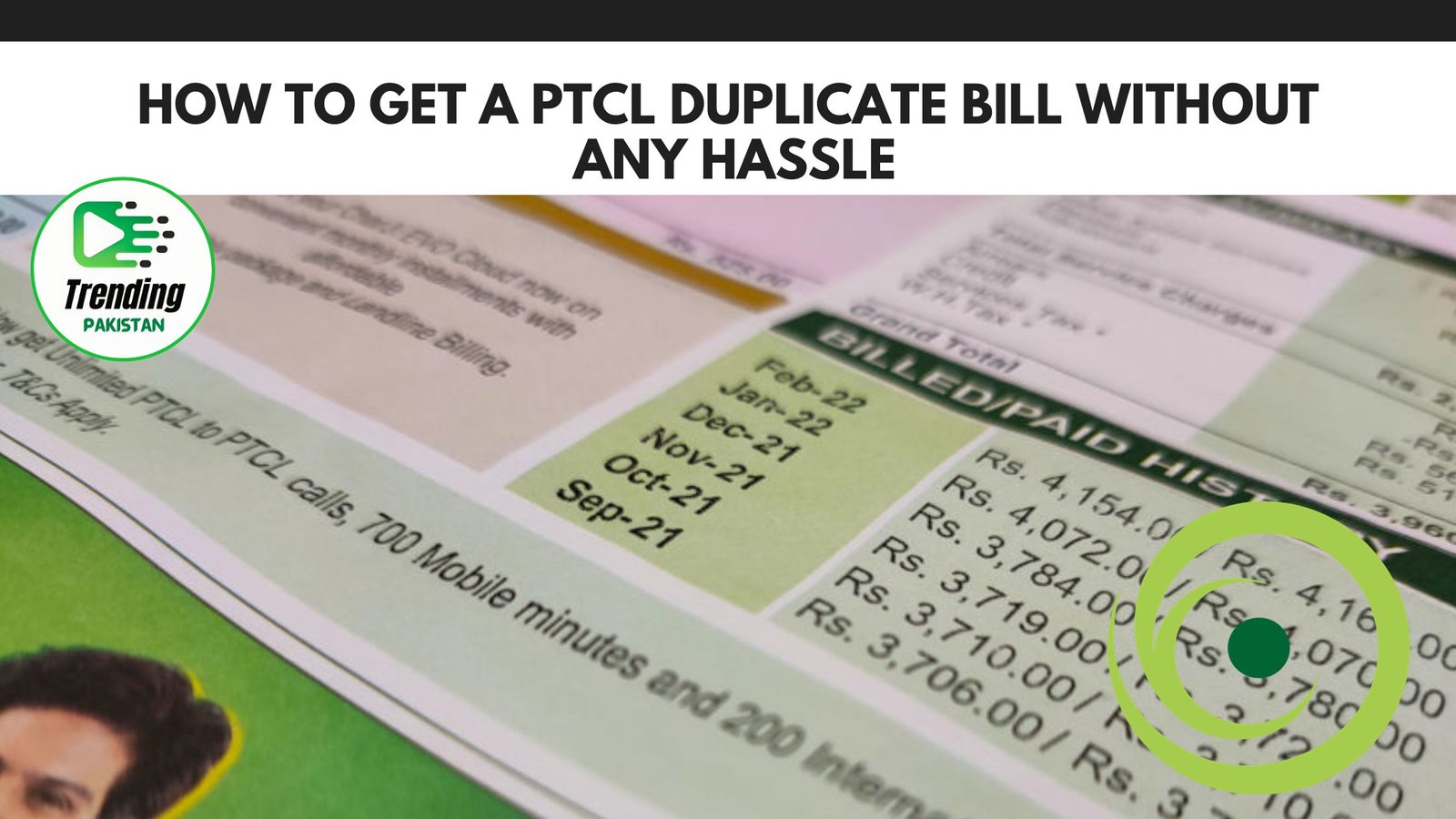 How to Get a PTCL Duplicate Bill Without Any Hassle