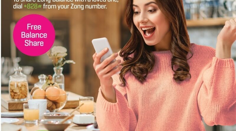 How to Share Balance on Zong Pakistan