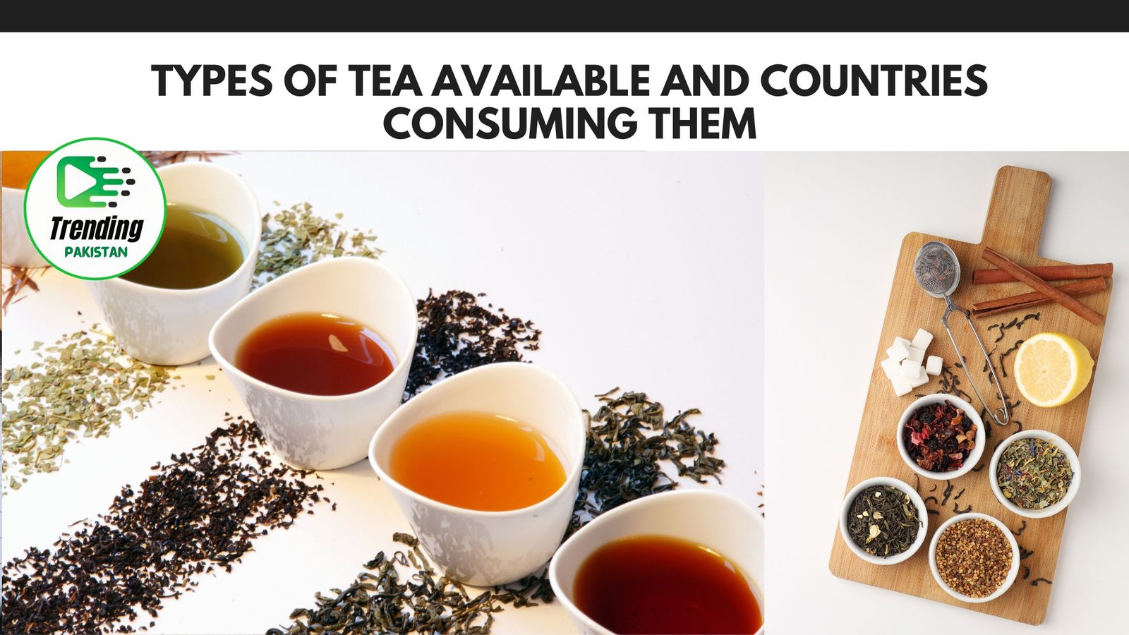 Types of Tea Available and Countries Consuming Them