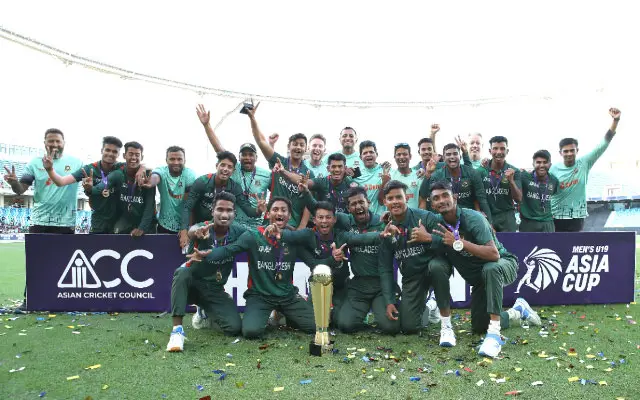 Bangladesh Under-19 Team Clinches Inaugural ACC Asia Cup Title