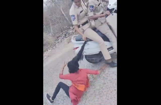 Watch: Indian police drag female student by hair