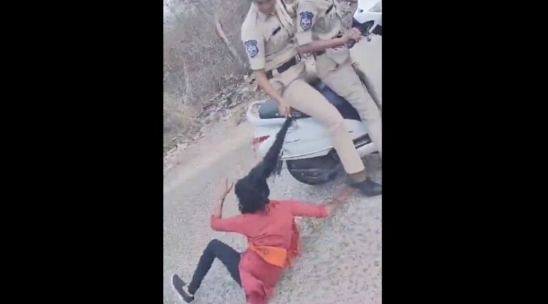 Watch: Indian police drag female student by hair
