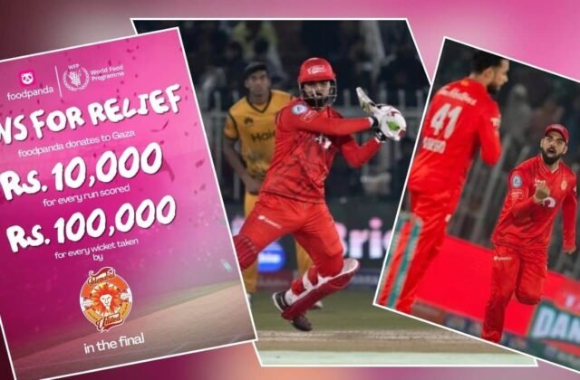 How much will Foodpanda donate to Gaza after PSL 2024 final?