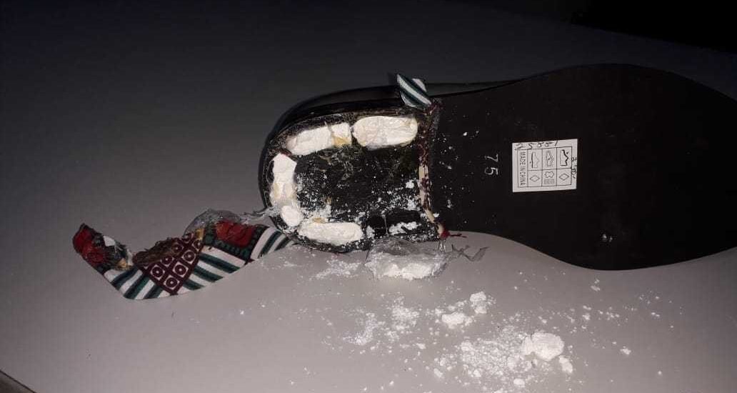 Pakistani woman caught trying to ship cocaine in shoes