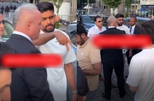 Watch: Babar Azam engaged in a heated banter with fans in Cardiff