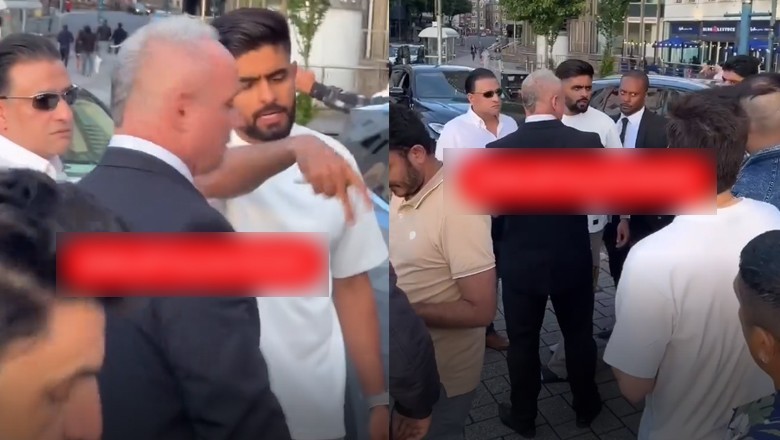 Watch: Babar Azam engaged in a heated banter with fans in Cardiff