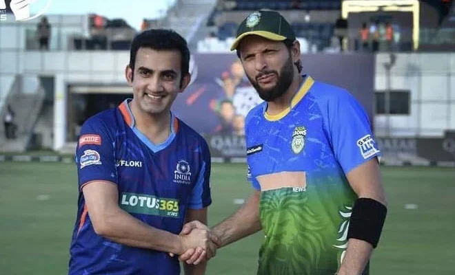 Shahid Afridi reacts as his rival Gautam Gambhir becomes India’s new head coach