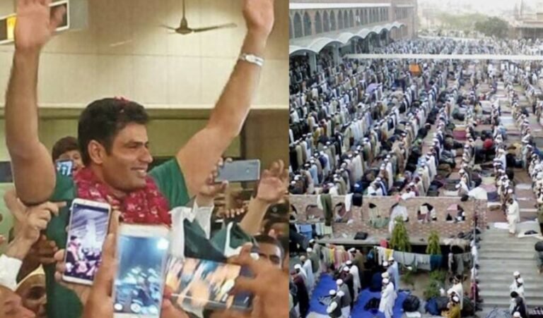 Gaffar Raiwind Arshad Nadeem Offers Fajr Prayer at Raiwind Tableeghi Markaz During ...