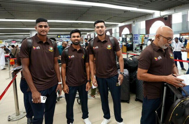 Bangladesh Team Arrives in Lahore for Crucial Test Series Against Pakistan