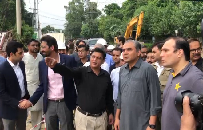 PCB Chairman Mohsin Naqvi Reviews Progress on Gaddafi Stadium Renovation 2024