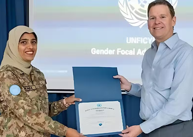 Pakistan Army Major Sania Safdar Receives Prestigious Gender Advocacy Award as UN Peacekeeper in Cyprus 2024
