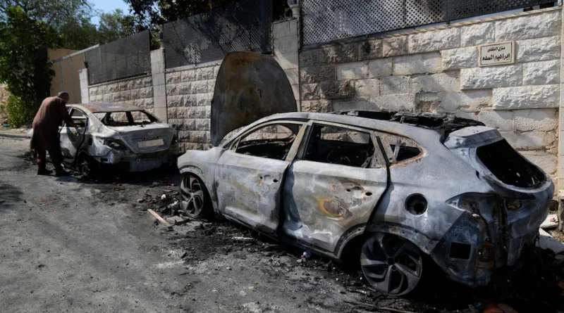Israel Settlers Attack Palestinian Village in West Bank