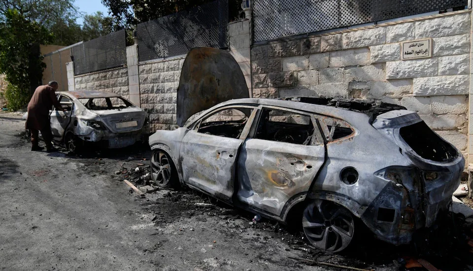 Israel Settlers Attack Palestinian Village in West Bank