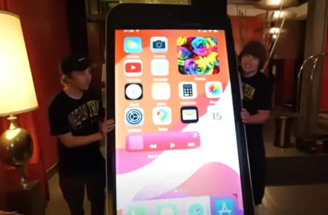 YouTubers Build a Giant, Fully-Functional iPhone in 2024