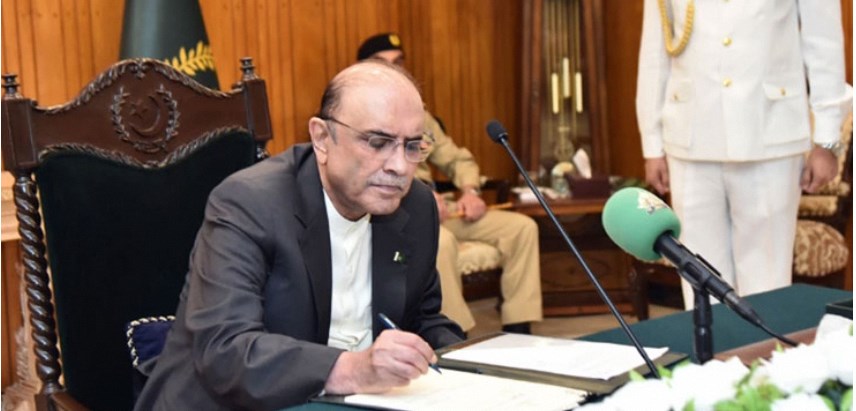 President Zardari Signs 26th Constitutional Amendment Into Law