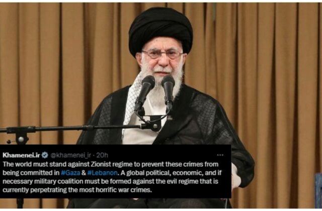 Ayatullah Khamenei's Hebrew X account suspended by Elon Musk