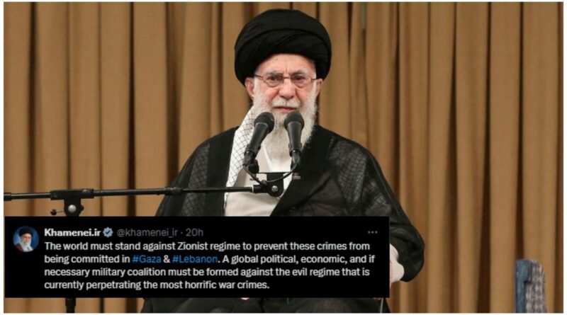 Ayatullah Khamenei's Hebrew X account suspended by Elon Musk