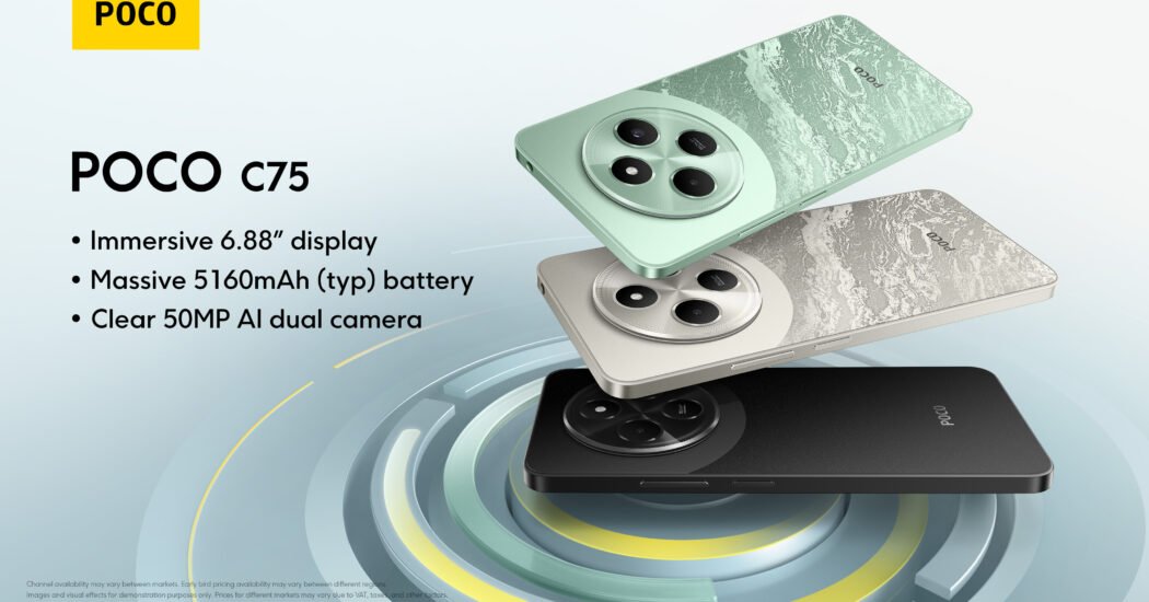 Nature-Inspired Elegance Meets Impressive Display with POCO C75