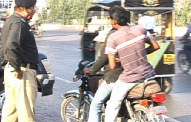 Pillion Riding Banned in Certain Karachi Areas